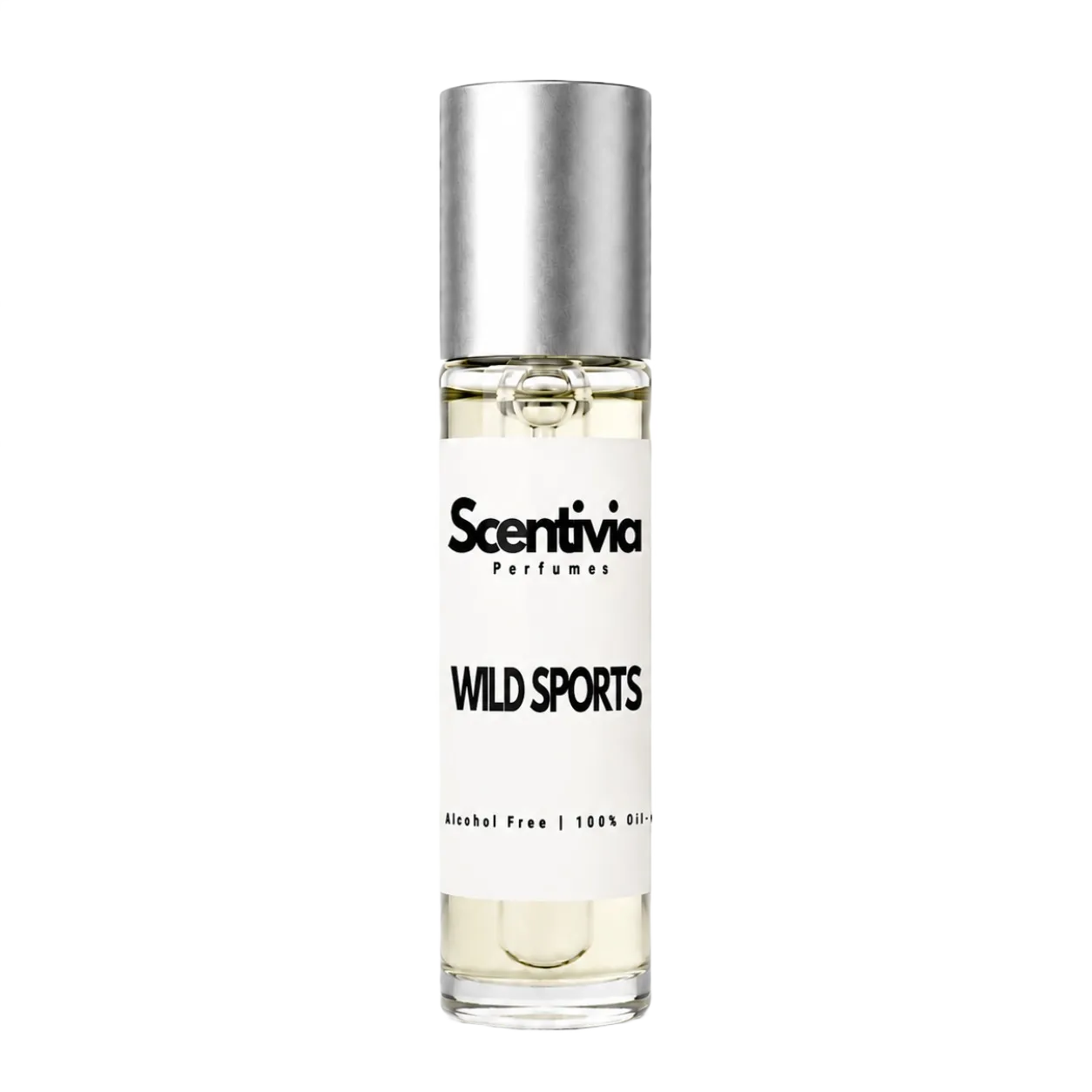 Perfume bottle labeled 'Raw Pulse' by Scentivia on a white background